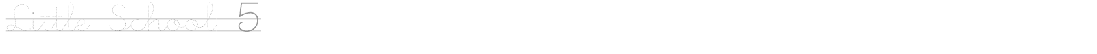 Little School 5 font preview
